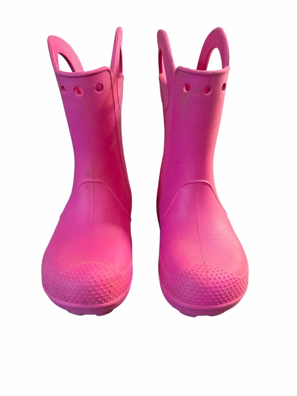 CROCS Handle It Rain Boot, Pink, Kids Size J2